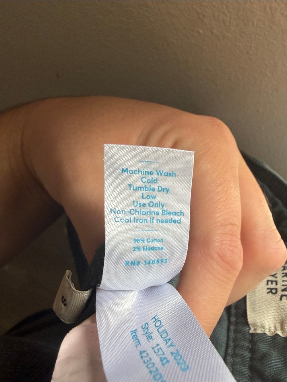 Marine Layer Teal Straight-Leg Pants - Picture 6 of 6